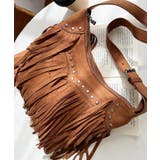 スタッズデザインベルトショルダーフリンジバッグ | moment+ | 詳細画像14 