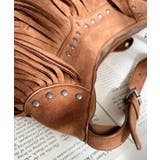 スタッズデザインベルトショルダーフリンジバッグ | moment+ | 詳細画像16 