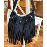 スタッズデザインベルトショルダーフリンジバッグ | moment+ | 詳細画像6 