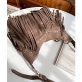 スタッズデザインベルトショルダーフリンジバッグ | moment+ | 詳細画像9 