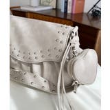 ハートチャーム付きギャザーデザインスタッズバッグ | moment+ | 詳細画像16 