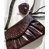 ハートチャーム付きギャザーデザインスタッズバッグ | moment+ | 詳細画像24 