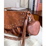 ハートチャーム付きギャザーデザインスタッズバッグ | moment+ | 詳細画像26 