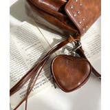 ハートチャーム付きギャザーデザインスタッズバッグ | moment+ | 詳細画像33 