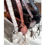 ハートチャーム付きギャザーデザインスタッズバッグ | moment+ | 詳細画像34 