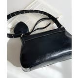 ハートチャーム付きギャザーデザインスタッズバッグ | moment+ | 詳細画像9 