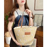 フラワー刺繍かごバッグ | moment+ | 詳細画像8 