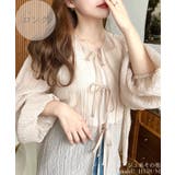 ベージュ系その他 | 前後2WAYボリュームスリーブショート丈＆レギュラー丈リボンカーディガン | moment+