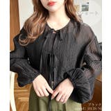 ブラック | 前後2WAYボリュームスリーブショート丈＆レギュラー丈リボンカーディガン | moment+