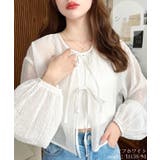 オフホワイト | 前後2WAYボリュームスリーブショート丈＆レギュラー丈リボンカーディガン | moment+