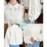 タックスリーブダブルリボンブラウス | moment+ | 詳細画像5 