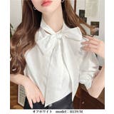 TCブロードボリュームスリーブアレンジボウタイ半袖ブラウス | moment+ | 詳細画像6 