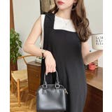 カットジョーゼットショルダーフリルオールインワン | moment+ | 詳細画像3 