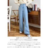 ドット&ハート&リボンプリントデニムパンツ | moment+ | 詳細画像2
