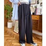 ダブルウエストセンタープレススラックスパンツ | moment+ | 詳細画像11 