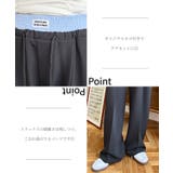 ダブルウエストセンタープレススラックスパンツ | moment+ | 詳細画像3 