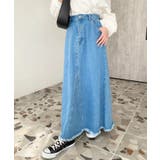 リメイク風デニムスカート | moment+ | 詳細画像6 