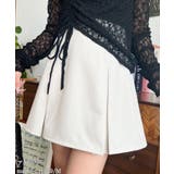 厚手TPUカットジョーゼットボックスプリーツミニスカパン | moment+ | 詳細画像7 