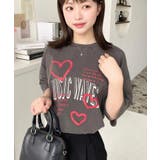 落書きハートロゴ半袖Tシャツ | moment+ | 詳細画像15