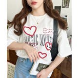 落書きハートロゴ半袖Tシャツ | moment+ | 詳細画像8