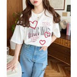 落書きハートロゴ半袖Tシャツ | moment+ | 詳細画像10
