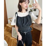 ライトオンスデニムシャーリングリボンキャミビスチェ | moment+ | 詳細画像13 