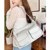 シルバー | ダブルフラップポケットバッグ | moment+