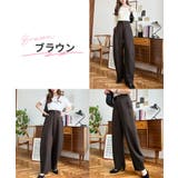厚手TPUカットジョーゼットスラックスカーブパンツ | moment+ | 詳細画像10