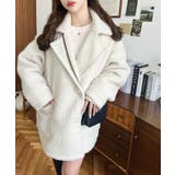 2WAYアレンジカラーPコートリングフェイクウール | moment+ | 詳細画像11 