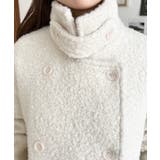 2WAYアレンジカラーPコートリングフェイクウール | moment+ | 詳細画像15 