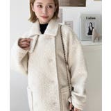 2WAYアレンジカラーPコートリングフェイクウール | moment+ | 詳細画像23 