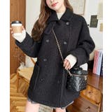 2WAYアレンジカラーPコートリングフェイクウール | moment+ | 詳細画像28 