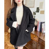 2WAYアレンジカラーPコートリングフェイクウール | moment+ | 詳細画像30 