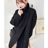 2WAYアレンジカラーPコートリングフェイクウール | moment+ | 詳細画像32 