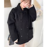 2WAYアレンジカラーPコートリングフェイクウール | moment+ | 詳細画像33 