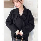 2WAYアレンジカラーPコートリングフェイクウール | moment+ | 詳細画像34 