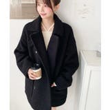 2WAYアレンジカラーPコートリングフェイクウール | moment+ | 詳細画像36 