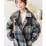 2WAYアレンジカラーPコートリングフェイクウール | moment+ | 詳細画像38 