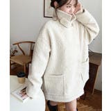 2WAYアレンジカラーPコートリングフェイクウール | moment+ | 詳細画像5 