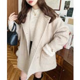 2WAYアレンジカラーPコートリングフェイクウール | moment+ | 詳細画像52 