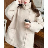 2WAYアレンジカラーPコートリングフェイクウール | moment+ | 詳細画像55 