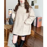 2WAYアレンジカラーPコートリングフェイクウール | moment+ | 詳細画像58 