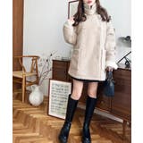 2WAYアレンジカラーPコートリングフェイクウール | moment+ | 詳細画像59 