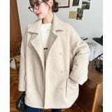 2WAYアレンジカラーPコートリングフェイクウール | moment+ | 詳細画像61 