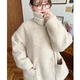 2WAYアレンジカラーPコートリングフェイクウール | moment+ | 詳細画像62 