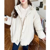 シャカシャカナイロン裏キルトモンスターパーカージャケット | moment+ | 詳細画像12 