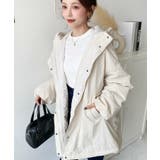 アイボリー | シャカシャカナイロン裏キルトモンスターパーカージャケット | moment+