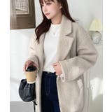 フェイクリングウールルーズシルエットテーラードジャケット | moment+ | 詳細画像10 