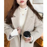 フェイクリングウールルーズシルエットテーラードジャケット | moment+ | 詳細画像2 