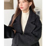 フェイクリングウールルーズシルエットテーラードジャケット | moment+ | 詳細画像20 